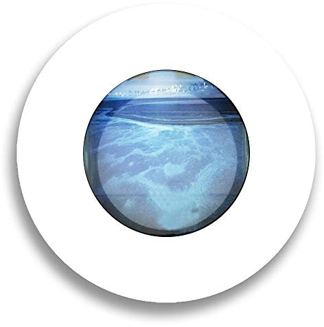 Aussie Aquariums AA-Porthole-MWHITE 2.0 Wall Mounted Aquarium, Matte White