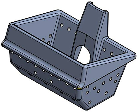 Braciere - Crogiolo in ghisa ORIGINALE CADEL per stufe a pellet cod. 4D13016602061