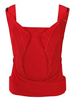 CYBEX YEMA TIE Babytrage Deep Black – ergonomische Babytrage ab Geburt bis 2 Jahre – 3 Tragepositionen – verstellbar & waschbar – stilvolles Design – Platinum Line - Burnt Red