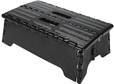 Escalón Plegable,Taburete Plegable,Escalón Plegable PlegableTaburete con escalón Negro Banqueta Plegable Escalera Plegable para niños la Cocina, Cocina, Baño y Camping