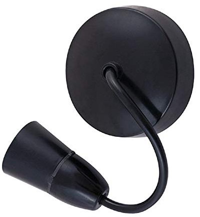 selectric 6 100W T2 Black Ceiling Pendant Lampholder E27 ES