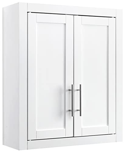 Crosley Furniture Savannah Wall Mounted Bathroom Storage Medicine Cabinet with Shelves, White