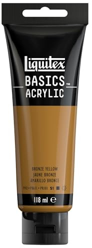 LIQUITEX Basics Acrylic Paint, Bronze Yellow, 118 ml Tube