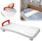 XMTECH Asiento de bañera para personas mayores, tabla para sentarse con mango ergonómico moldeado, antideslizante, de plástico, tabla de ducha para bañera y baño, con mango rojo