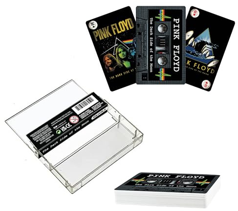 AQUARIUS Pink Floyd DSOM Cassette Playing Cards - Pink Floyd Themed Deck for Games - Officially Licensed Merchandise & Collectibles 2.3 x 4.3