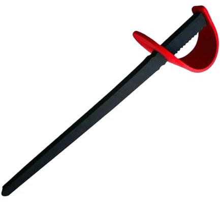 F Fityle Fecht-Schaumstoffschwert, Trainingshilfe für Anfänger, Schaumstoff-Spielzeug, Fechtspielzeug, Übungs-Trainingsschwert für Junge Fechter, Erwachsene, Rot