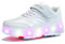 HUSKSWARE Rollschuhe, 4-Rad-Skateschuhe, Jugendliche Schuhe mit Rollen, Unisex Sportschuhe, Weiß, 33EU