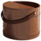 MagiDeal Wood Foot Bath with Handle Washing Baths Pedicure Foot Washing Barrel Washing Bowl Bucket for Bathroom Sauna Bedroom Home Use, with lid