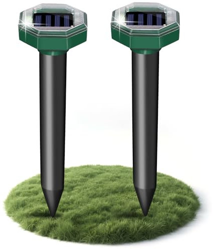 2025 Anti Taupe Contre, Anti Taupe Solaire Vibration et Ultrasons, Respectueux des Animaux, Efficace Contre Les Taupes, Les Campagnols, Les Souris, Les Serpent, Ainsi Que Les Rongeurs de Jardin.