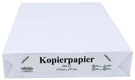INDIGOS Kopierpapier Druckerpapier A4, 500 Blatt, 80 g, weiß