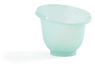 Doomoo Basics – Shantala Mint Baby-Badewanne für Neugeborene – Ergonomische Babywanne zum Sitzen von 0 bis 6 Monate – Badeeimer mit hohen Wänden für ein Rundum Geschütztes Gefühl – Speichert Wärme