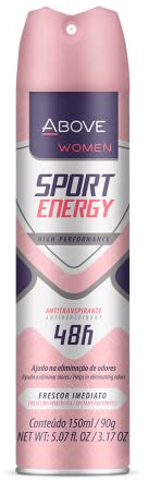 ABOVE Sport Energy 48H Antiperspirant Deodorant Dry Spray for Womens -Blocks Sweat, Odor Protection,No Stain & Quick-Drying -Instant Freshness -Floral Fruit Scent Deodorant Spray For Women- 5.07 fl oz