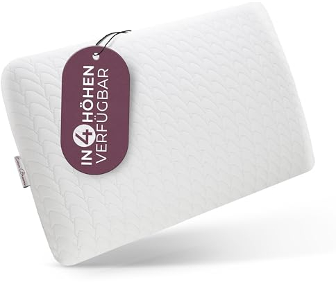 EVAN BROWNS® Nackenkissen Memory Foam - Nackenstützkissen 67x35x11 cm - Komfortables & ergonomisches Kopfkissen für Seiten-und Rückenschläfer - Orthopädisches Kissen - ideal für Bezüge 40x80cm