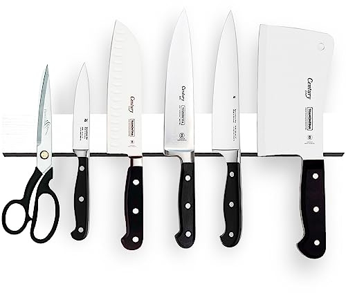 16 Inch White Knife Magnetic Strip Use as Magnetic Knife Holder for Wall - Magnetic Knife Strip - Magnetic Knife Bar Rack