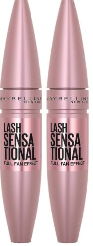 Maybelline New York, Volume Mascara, Lash Sensational, Colour: Very Black, 9.5 mL (Pack of 2)
