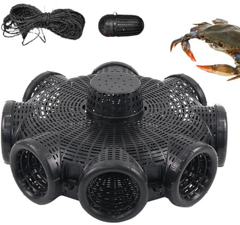 Fischfalle - Krebsreuse Reusen Für Fischfang | Fischfallen Zum | Fischfallen Mit 8 Löchern | Fischfalle Mit Fixierschnalle | Fischfalle Mit Löchern Krebsfalle Für Seen Zum Fangen Von Garnelen