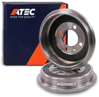 ATEC Germany 2x Bremstrommel Hinterachse