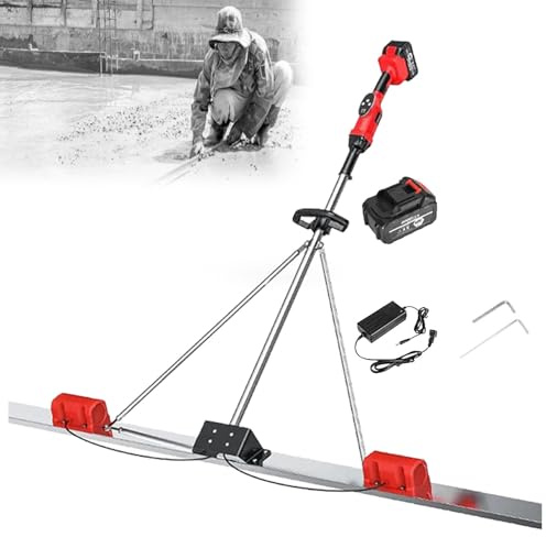 VzxCrue Kit Vibrante per Massetti in Calcestruzzo Kit Vibrante per Massetti in Calcestruzzo Alimentato A Batteria per Pavimentazioni in Calcestruzzo 1Batteries-2M