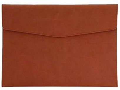 MAGICLULU Porte-documents A4 en Cuir Pu Marron, Grand Format, Paquet de Voyage D’affaires Léger et Résistant, Organisateur de Dossiers et Documents Professionnels, Mallette Multifonction