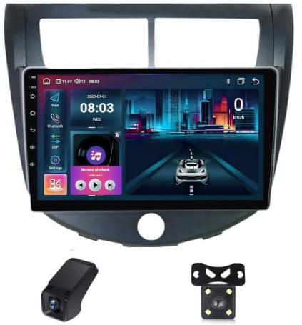Android 14-bilradio för JAC J4 2013-2014/Pekskärmsstereo/8-kärnig Processor/Wi-Fi+4G LTE/Trådlöst CarPlay/Android Auto/Bluetooth 5.0/EQ/FM/AM/RDS-radio/GPS/Delad Skärm(X20)