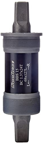 SunRace Bbs15 Tretlager, Schwarz, 127 mm
