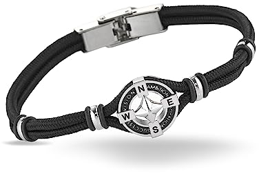 inSCINTILLE Kugeln Armband Herz Damen Edelstahl Verstellbare Länge und Geschenkbox