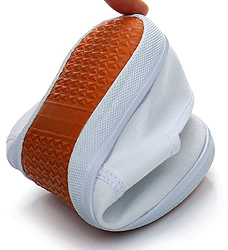 GUOANFG Scarpe Tradizionali di Kung Fu Wing Chun Tai-Chi Wushu Scarpe Casual per Arti Marziali Scarpe Sportive retrò in Tessuto per Uomo,White-38 EU