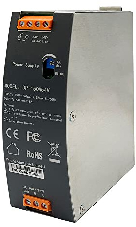 Edimax DP-150W54V - Fuente de alimentación Industrial de Carril DIN de 150W/54V