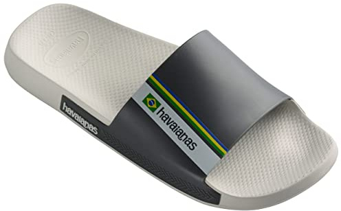 Havaianas Mens Brasil Slides Pool Shoes, weiß, 35/36 EU