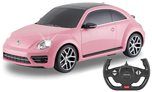 JAMARA VW Beetle 1:14 2,4GHz - offiziell lizenziert, originalgetreue Lackierung, LED Licht vorne/hinten, ferngesteuertes RC Auto