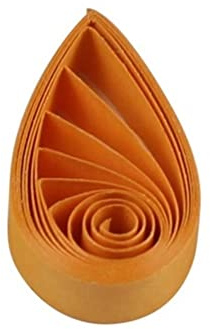 Cartine per quilling da 1cm -Strisce di carta per quilling filigrana da 10mm arancione paleorange