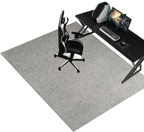 120 x 140 cm Schreibtischstuhl Unterlage - Bodenschutzmatte Bürostuhlunterlage Gaming Teppich- Bürostuhl Matte - Bodenschutz Bürostuhl Teppichschoner für Parkett Laminat Hartböden Teppichboden
