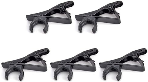 Lapel Microphone Clip, Set of 5 Mic Iron Clip Holder for Voice Microphone, Handsfree Accessories, Lapel Microphone Clip
