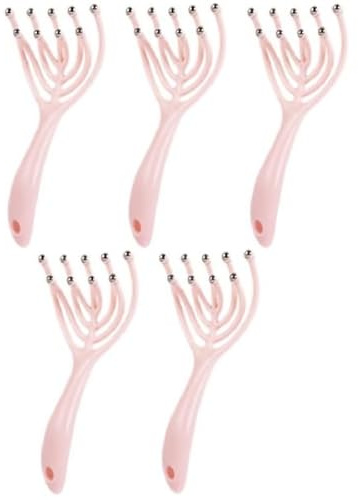 5 x Head Massager, Scalp Massage Set for Hair Growth, Deep Relaxation, Head Massage Spider Promotes , Scalp Massage Scratcher, Pulls No Hair for Deep Relax Head, Stress Relief