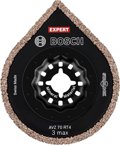 Bosch 1x Expert AVZ 70 RT4 3 max Grouting Plate (for Mortar, Mortar, Ø 70 mm, Professional Accessory Multitool)