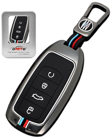 ontto metall lysande bilnyckel fodral skydd passar för Chery Tiggo 7 8 PRO Jaecoo J7 J6 J8 Omoda 5 9 C5 C9 E5 Ebro S400 S800 S700 PHEV nyckelfodral nyckelväska nyckelring biltillbehör