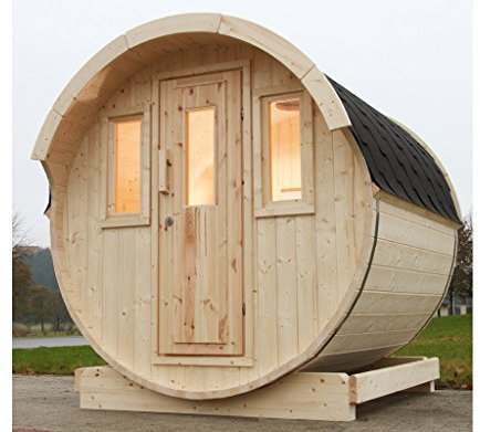 Sauna en tonneau Wolff Finnnhaus de 220 cm en kit.