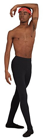 Capezio Mallas con pies para hombre. - negro - Large