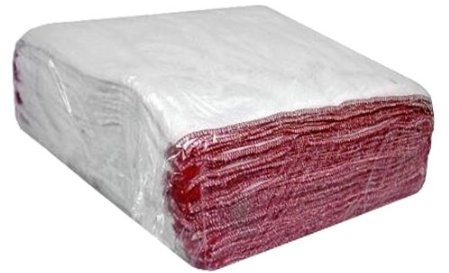 QPC Direct 100% Cotton Extra Large 36 x 46 cm White Dishcloths Premium Super Absorbent, 20 Pack