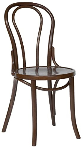 Bolero CF139 Bentwood Bistro Side Chair, Walnut (Pack of 2)