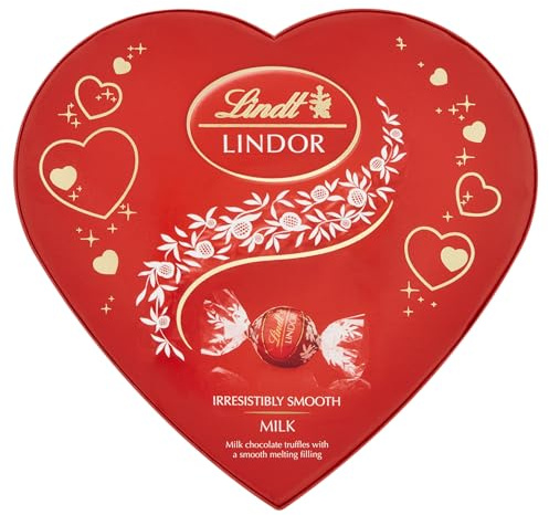 Lindt Lindor Amour Heart Chocolate Box, Chocolate Gift for Him and Her, 160 g
