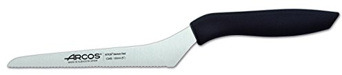Arcos Serie Niza - Cuchillo de Cocina - Hoja serrada de 130 mm - Mango Color Negro