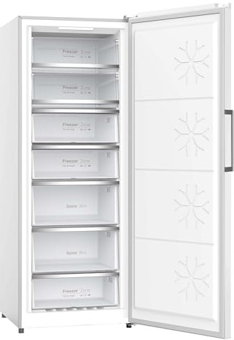 CONGELADOR Vertical INFINITON CV-870IX (380 L, 185 cm, A++, INOX, Congelador, 6 Cajones) (Blanco (CV-873WH))