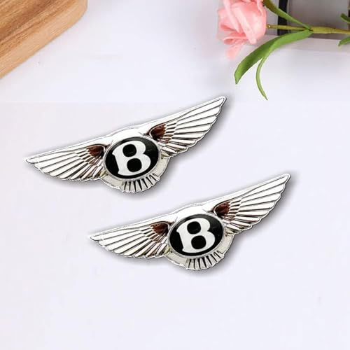 WSCDMCC Car Emblem for Bentley, Letter Emblem Grill Trunk Badge Stickers, Exterior Decorations Accessories