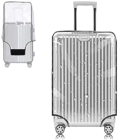 Yotako Housse de protection en PVC transparent pour valise de 50,8 cm, 61 cm, 71,1 cm, 76,2 cm, transparent, 81 cm