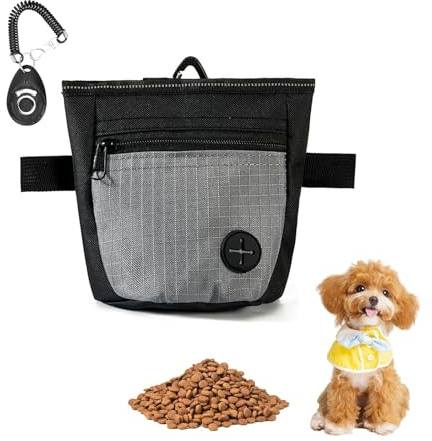 Pochette à friandises pour Chien,Sac de récompenses avec clicker de dressag