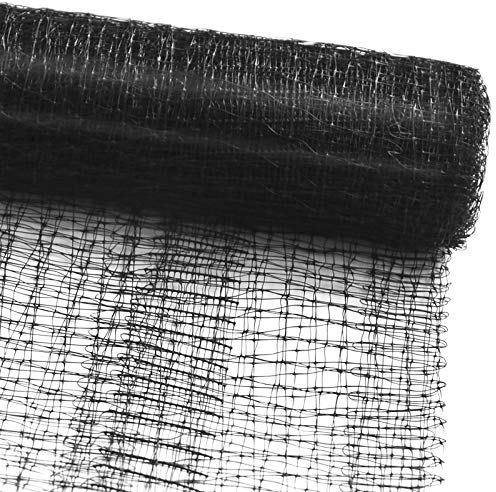 CASA pura Filet de Protection Anti-Oiseaux pour Couvrir des Arbres, arbustes, massifs - pour Les Jardins, Les balcons ou Les bassins - Dimensions des Mailles :13 mm – Noir 4m (B) x 10m (L)