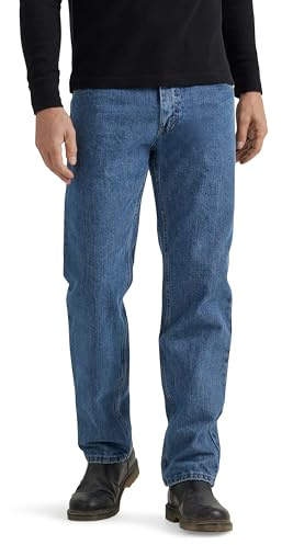 Wrangler Authentics Herrjeans, klassisk 5-ficksmodell, normal passform med viss stretch, 38W / 34L