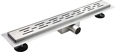 Aloni - Canaleta de ducha (acero inoxidable, 50 cm)