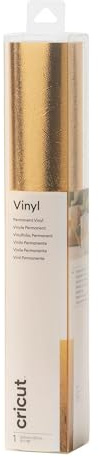 Cricut Permanent Vinyl | Metallic Gold | 1.2 m (4 ft) | Self Adhesive Vinyl Roll | for use with All Cricut Cutting Machines